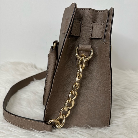 Michael Kors Hamilton East West Satchel Leather Bag - Picture 9 of 16